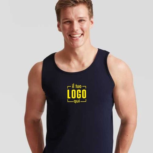 Canotta Girocollo in Cotone Personalizzata Ideale come Gadget AttivitÃ  Sportive, Bagnini - Fruit of The Loom