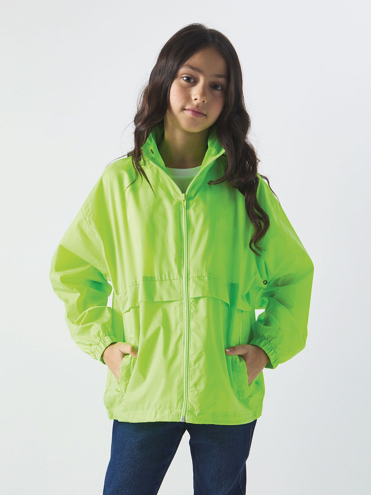 K-Way per Ragazzi in Nylon Richiudibile con Cappuccio Ideale per AttivitÃ  Sportive o Scuola