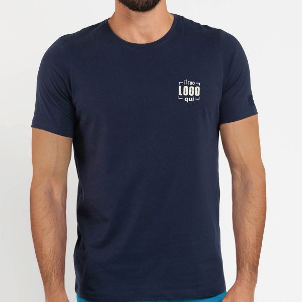 Maglietta Uomo Manica Corta Colorata 100% Cotone Alta Qualità Collo Ampio Personalizzata Ideale come Articolo per Eventi, Moda-PARTY-PAYPER