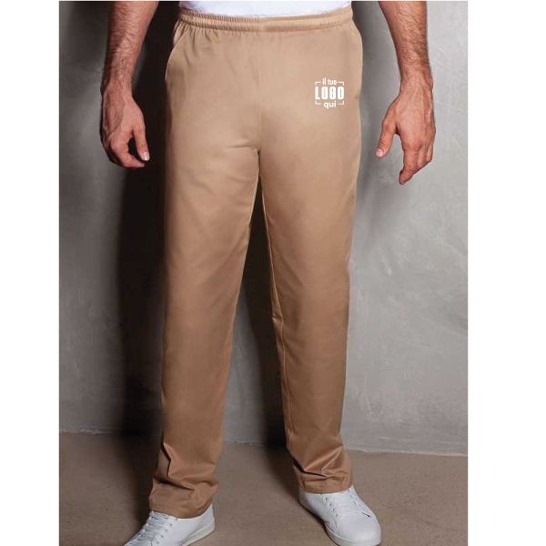 Pantaloni da Lavoro con Elastico e Cordoncino in Vita, con Gamba Dritta e 2 Tasche Laterali Personalizzato- Karlowsky - KHM9