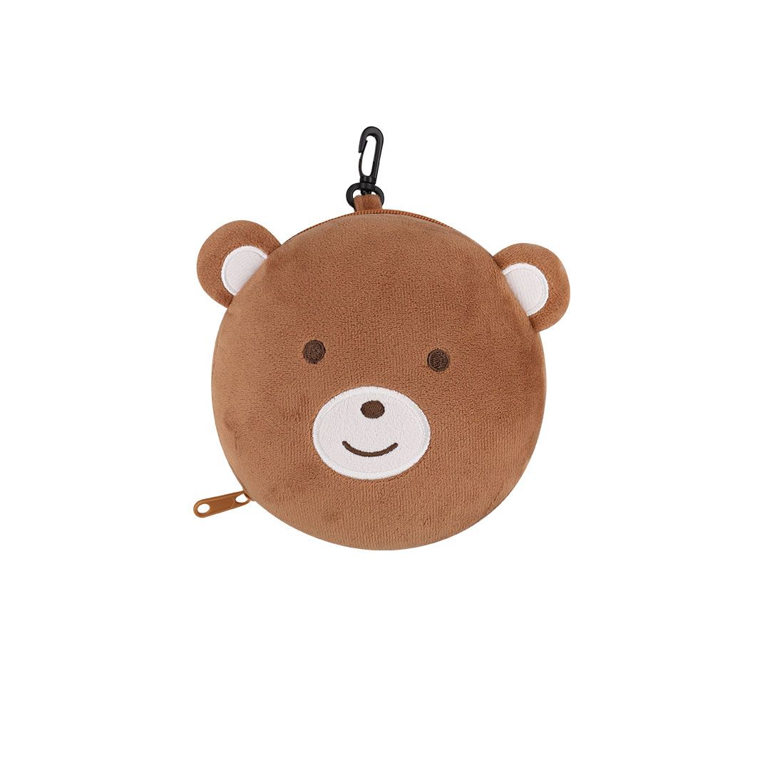 Cuscino a Forma di Orso da Viaggio con Mascherina Integrata per Bambini Personalizzato Ideale come Regalo Compleanno e Eventi Speciali-Stanek