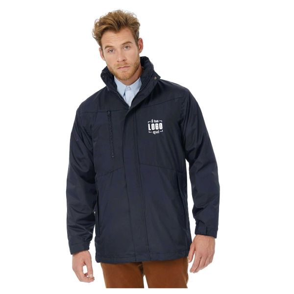 Parka Uomo 3 in 1 con Cappuccio a Scomparsa in Poliestere, Traspirante e Impermeabile Personalizzato Perfetto come Capo per Sport o Tempo Libero-Corporate 3-In-1