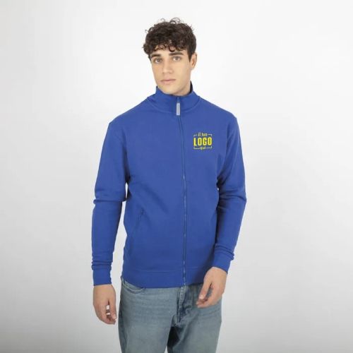 Felpa con Collo a Lupetto e Zip Lunga 280 g/m² | Personalizzata