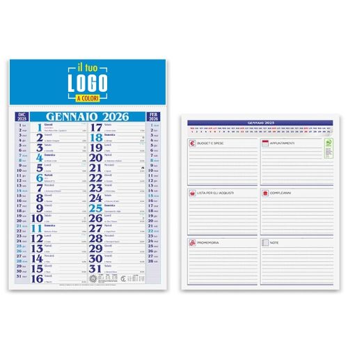 Calendario Olandese 2026 Mensile 12 Fogli| Personalizzabile | MEDIUM