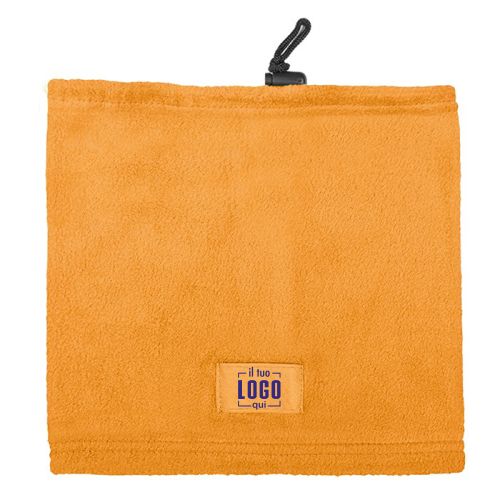 Scaldacollo, Copricapo o Fascia in Pile con Etichetta Personalizzabile, Perfetto come Gadget Promozionale-NECK