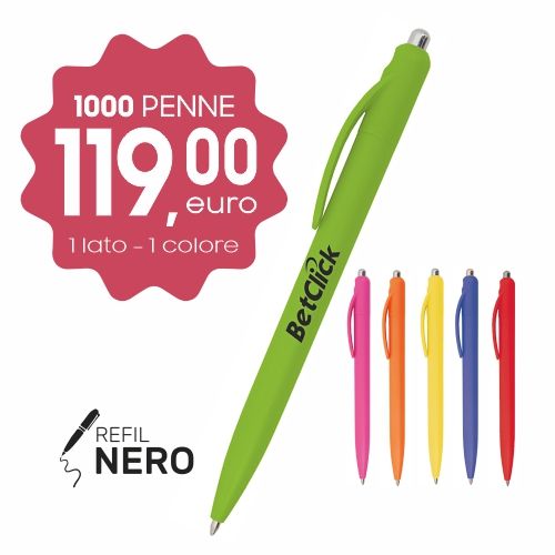 Offerta 1000pz stampa GRATIS penna in plastica personalizzata SABA YOUNG