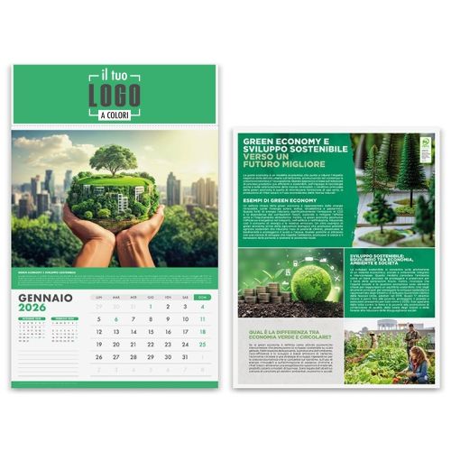 Calendario Illustrato 2026 | Personalizzabile Testata 30×9 | CALENDARIO DELL'ECOLOGIA