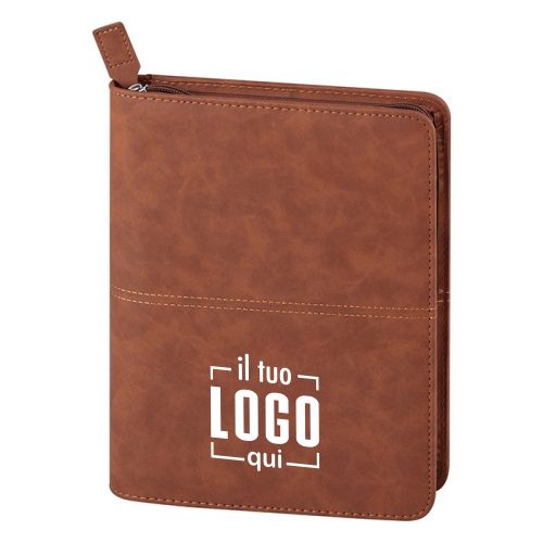 Agenda 404 Pagine con Cerniera e Portapenna | Personalizzata