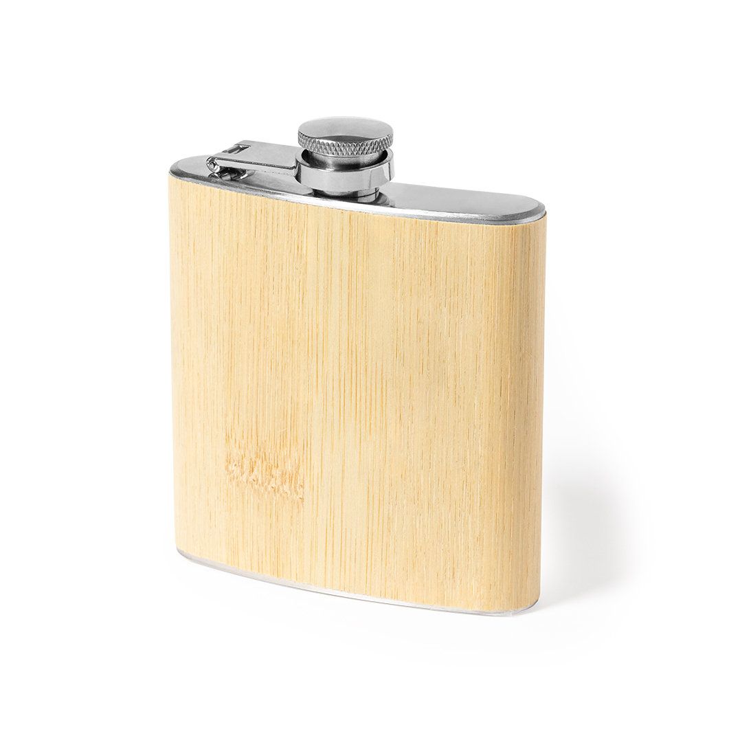 Porta Liquore Tascabile in BambÃ¹ 200ml Personalizzato