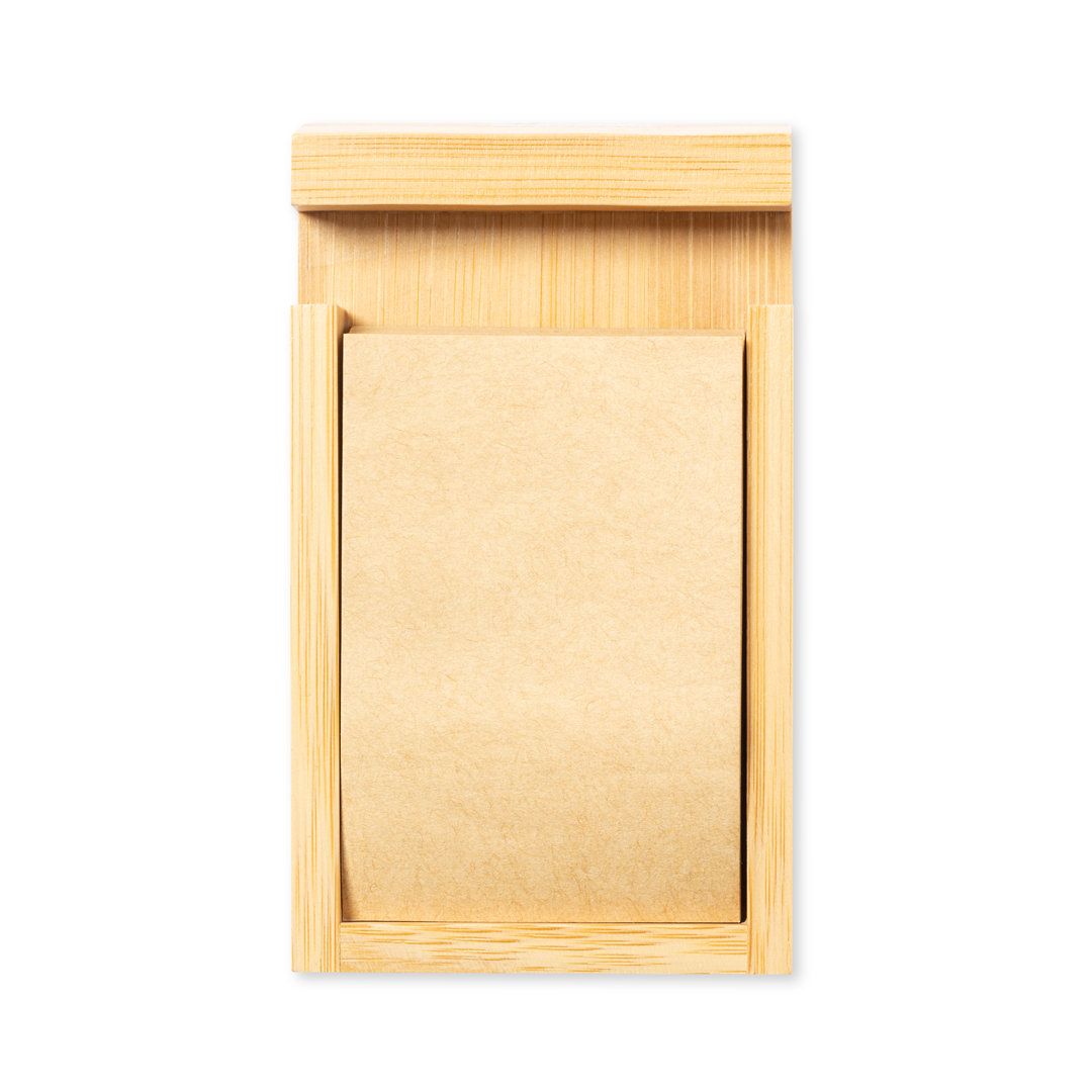 Porta Post-It con Supporto Smartphone in Legno Personalizzato Ideale come Gadget Aziendale, Ufficio