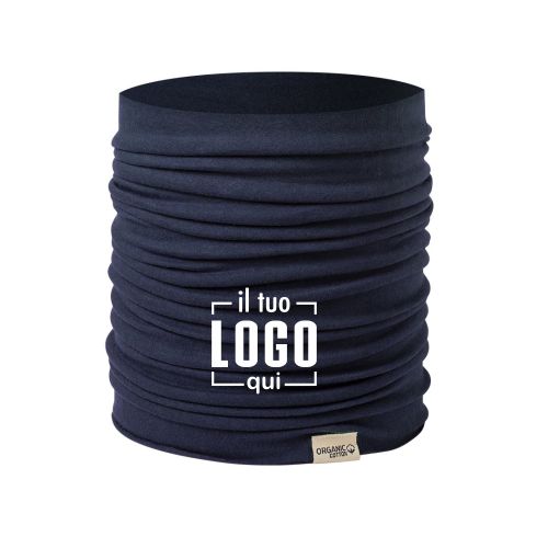 Scaldacollo Multiposizione in Cotone Organico Personalizzato Ideale come Gadget Promozionale