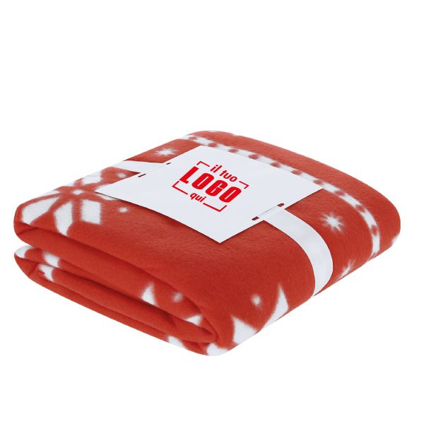 Coperta Natalizia 130x160cm in RPET – Plaid Eco | Personalizzato