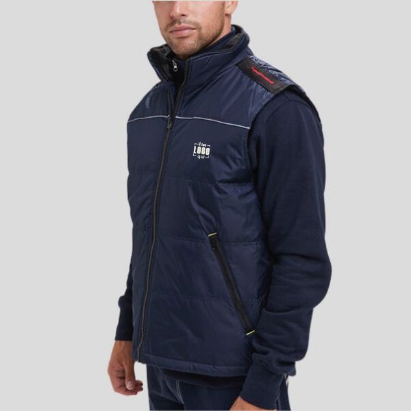 Smanicato Unisex in Poliestere Imbottito, Sagomato con Tasche Personalizzato Ideale come Capo Promozionale-RADAR 2.0-PAYPER