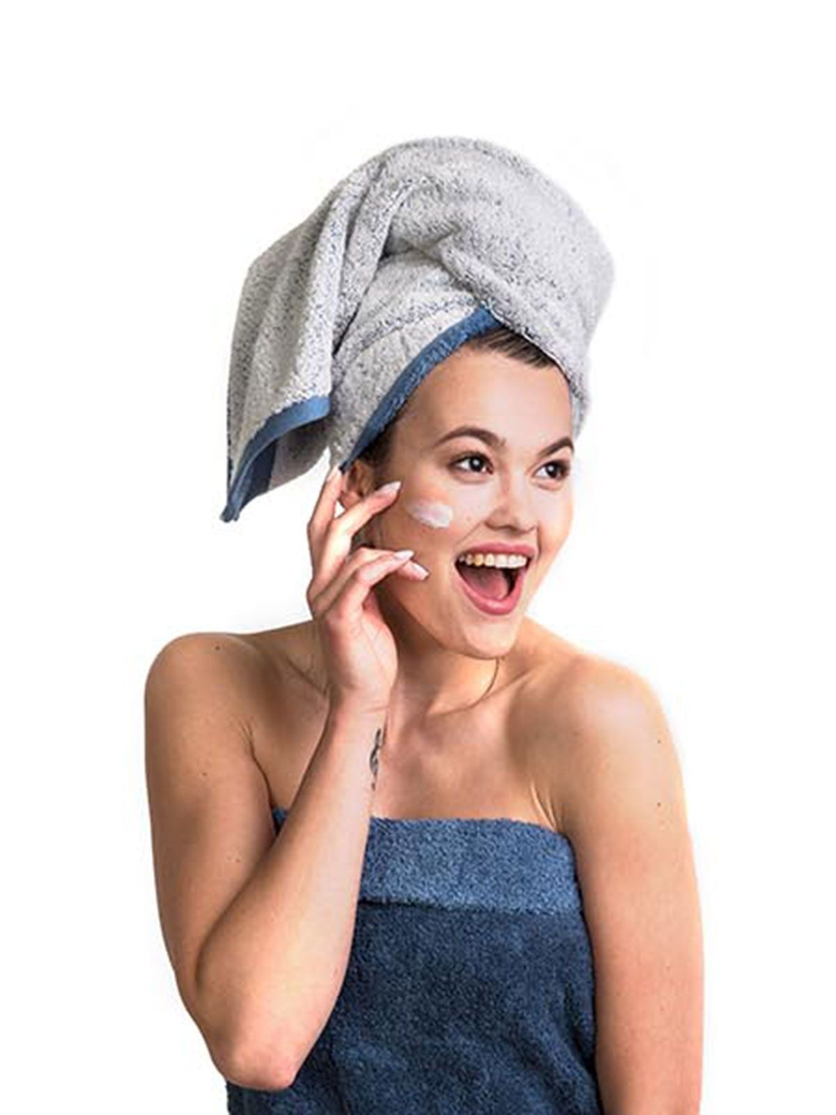 Asciugamano Bicolore in Morbido Cotone Personalizzato Ideale Come Gadget o per Centri Estetici e Hotel