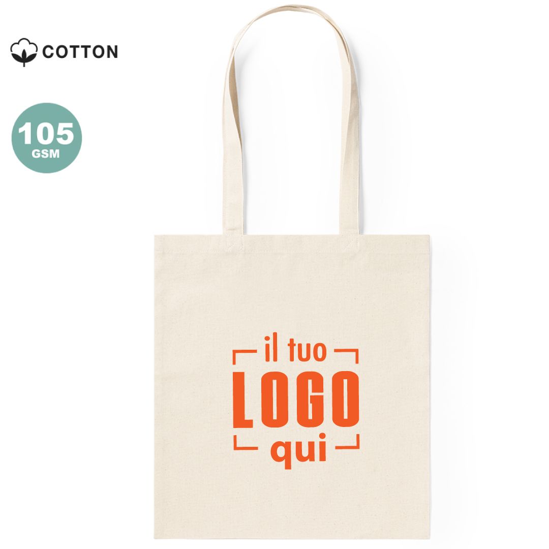 Shopper Cotone 100% Naturale Comoda da Portare Personalizzata