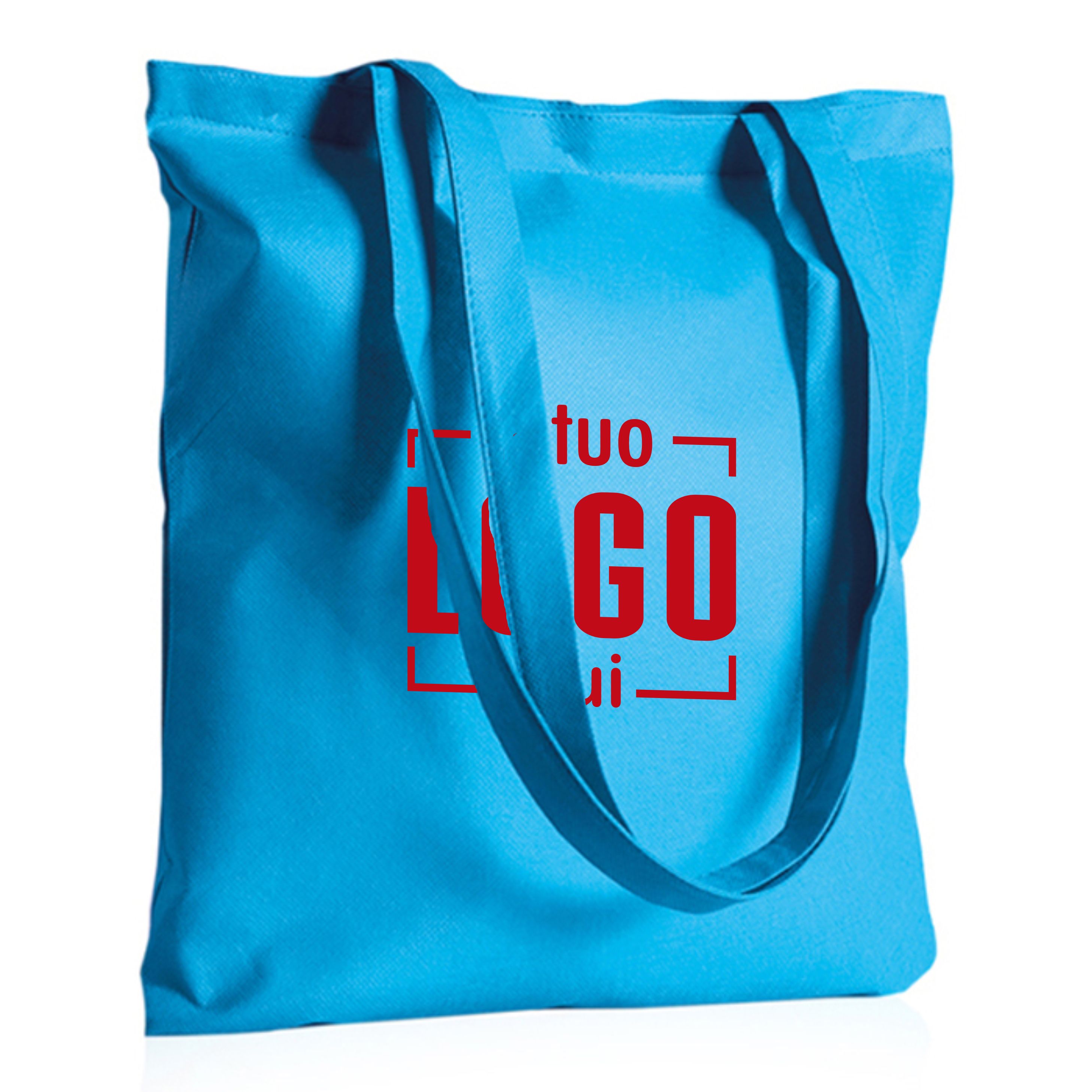 Borsa Shopping TNT Manici Lunghi 38x42 Personalizzata Ideale come Gadget Promozionale