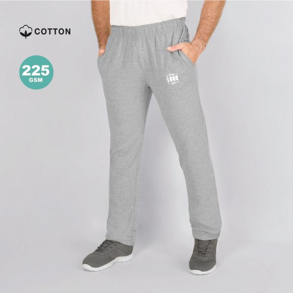 Pantaloni Uomo in Cotone 100% Taglio Dritto con Due tasche Laterali Personalizzato Ideale come Capo Sport-KIANA