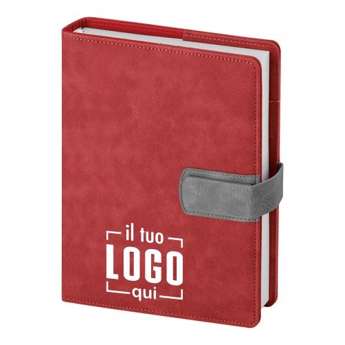 Agenda Giornaliera 404 pag. con Chiusura Magnetica, Portapenna e Astuccio – Multilingua