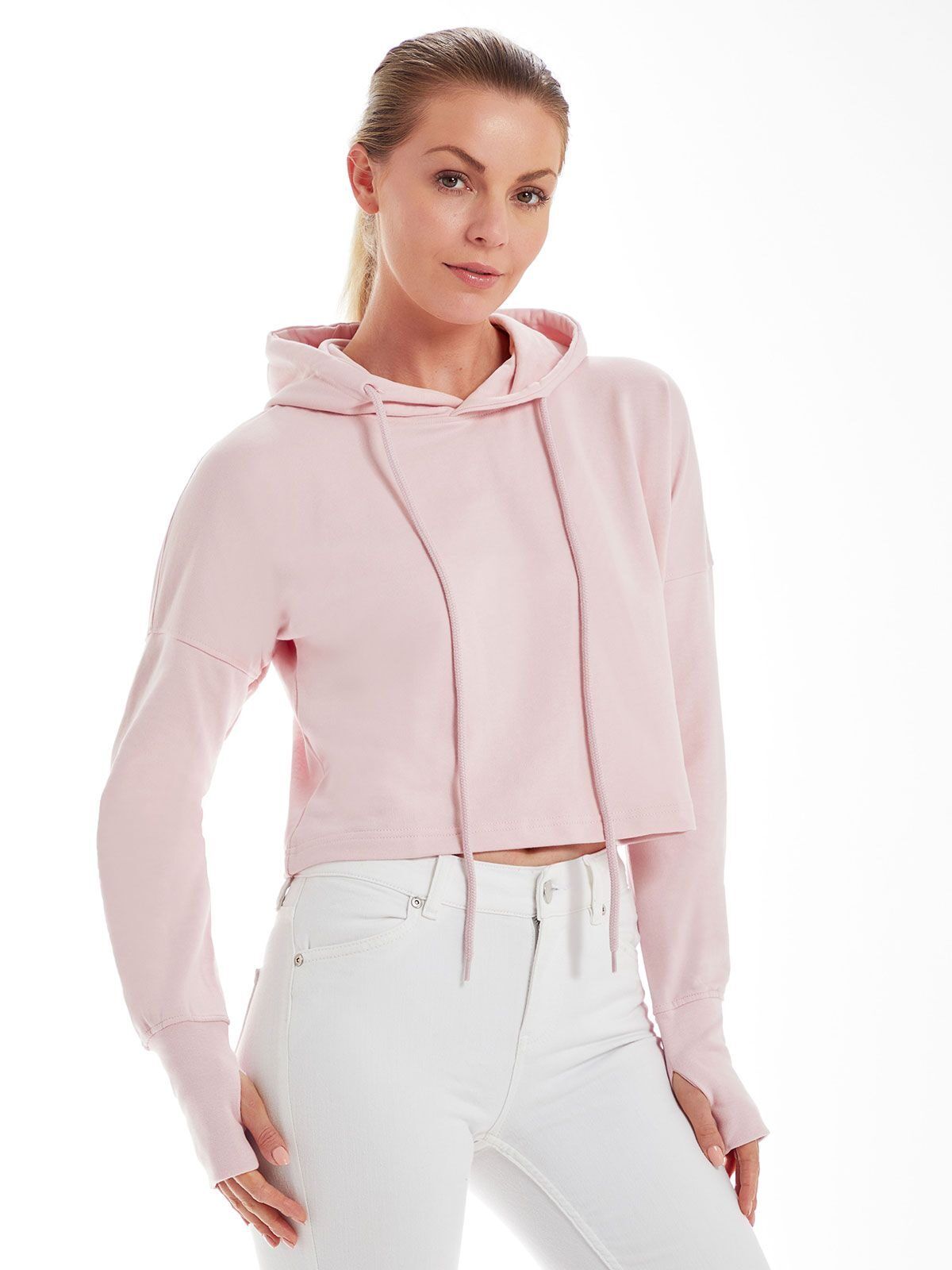 Felpa Cropped Hoodie