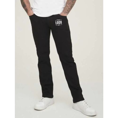 Jeans 5 Tasche Uomo Taglio Dritto, Stile Classico Personalizzato