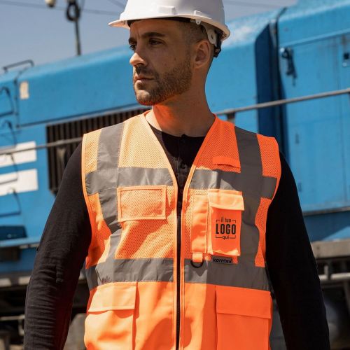 Gilet Poliestere Multifunzione Cerniera