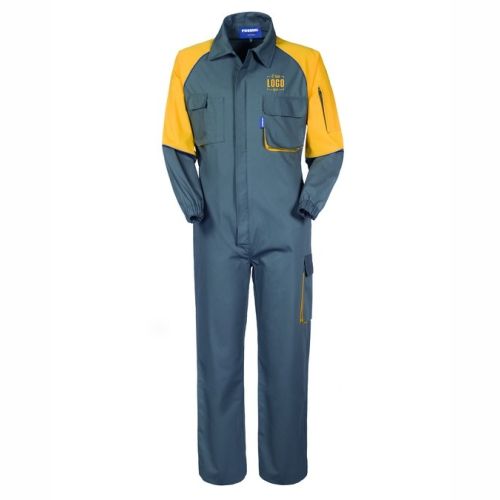 Tuta da Lavoro Per Industria, Meccanica con Chiusura Centrale Coperta Personalizzata - Rossini