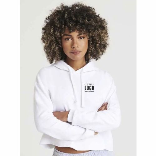 Felpa da Ragazza in Cotone Corta con Cappuccio Personalizzata, Capo Ideale per Sport e Tempo libero