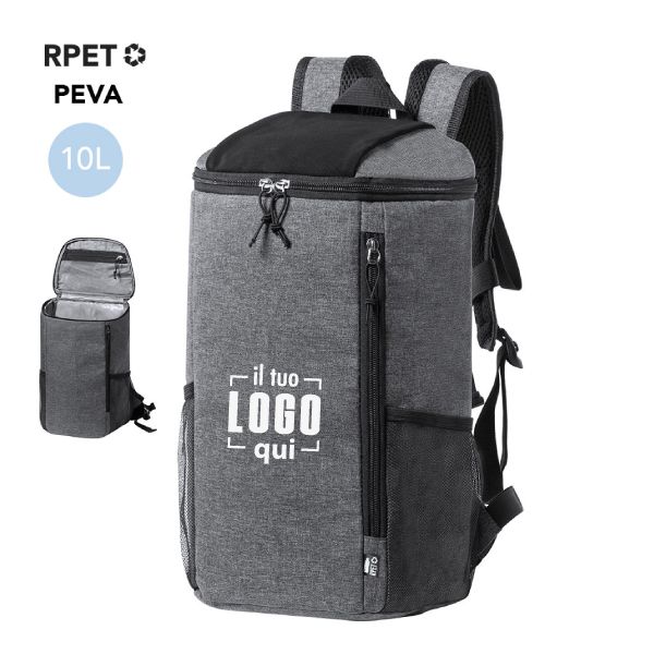 Zaino Frigo da 10L in RPET Personalizzato Ideale per Trekking, Mare, Sport- KEMPER