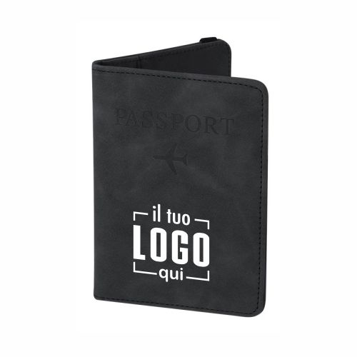 Custodia Passaporto in Pelle Riciclata con RFID| Personalizzata