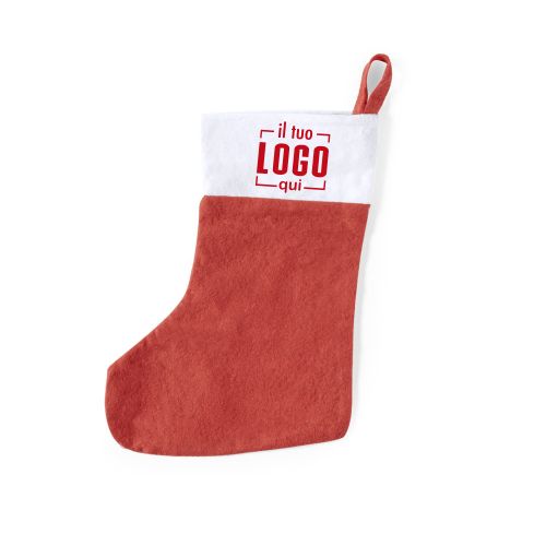 Calza Natalizia 20x32 cm con Asola per Appenderla | Personalizzata