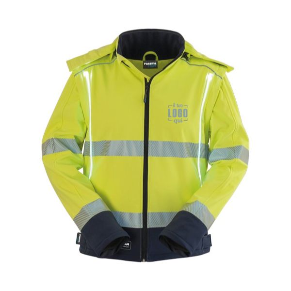 Giubbotto Softshell Con Illuminazione Attiva Contro Pioggia o Intemperie Personalizzato - Rossini
