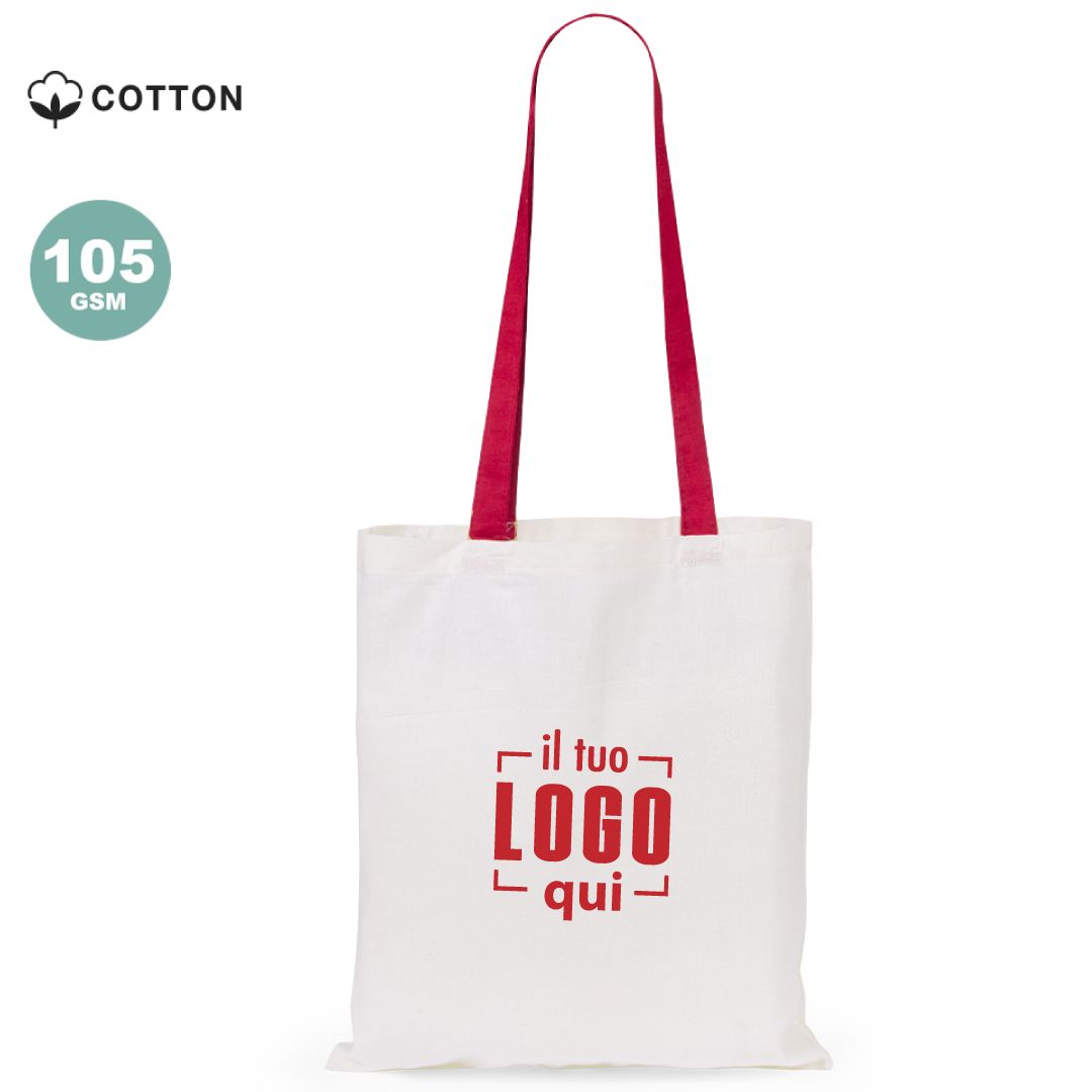 Shopper in Cotone Bicolore 100% Cotone Personalizzata