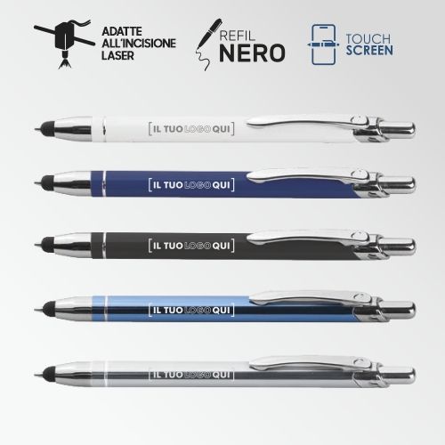 Penna Touch Elegante in Lacca Lucida Personalizzabile