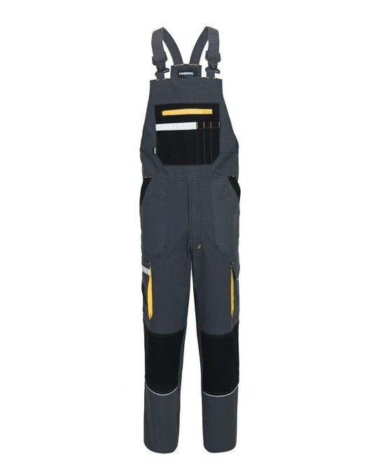 Salopette da Lavoro Canvas Multistagione, Bretelle Elasticizzate e Fibbie con Chiusura Automatica Personalizzata - Rossini
