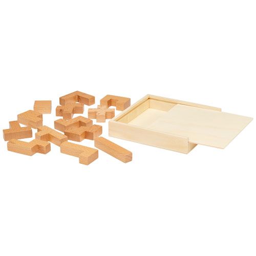 Incastri Puzzle in Legno da 14 Pezzi Realizzati in Legno Sostenibile Personalizzati Ideali come Omaggi per Eventi, Idea Regalo-Bark