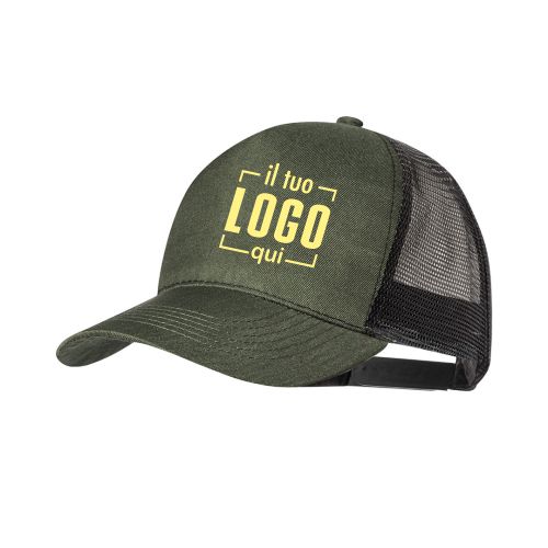 Cappellino RPET 5 Pannelli Rete Mimetico Eco| Personalizzato