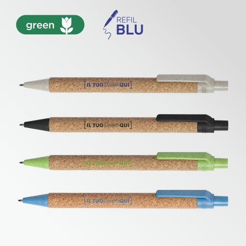 Penna Linea Nature in sughero e fibra di grano eco-friendly | Personalizzata