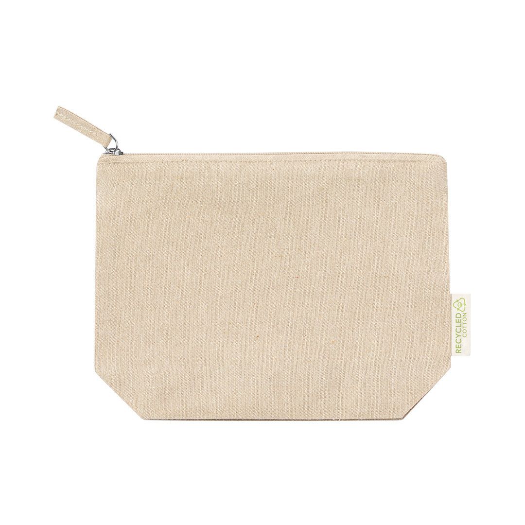 Beauty Case in Cotone Riciclato 100% GRS con Zip | Eco-Friendly