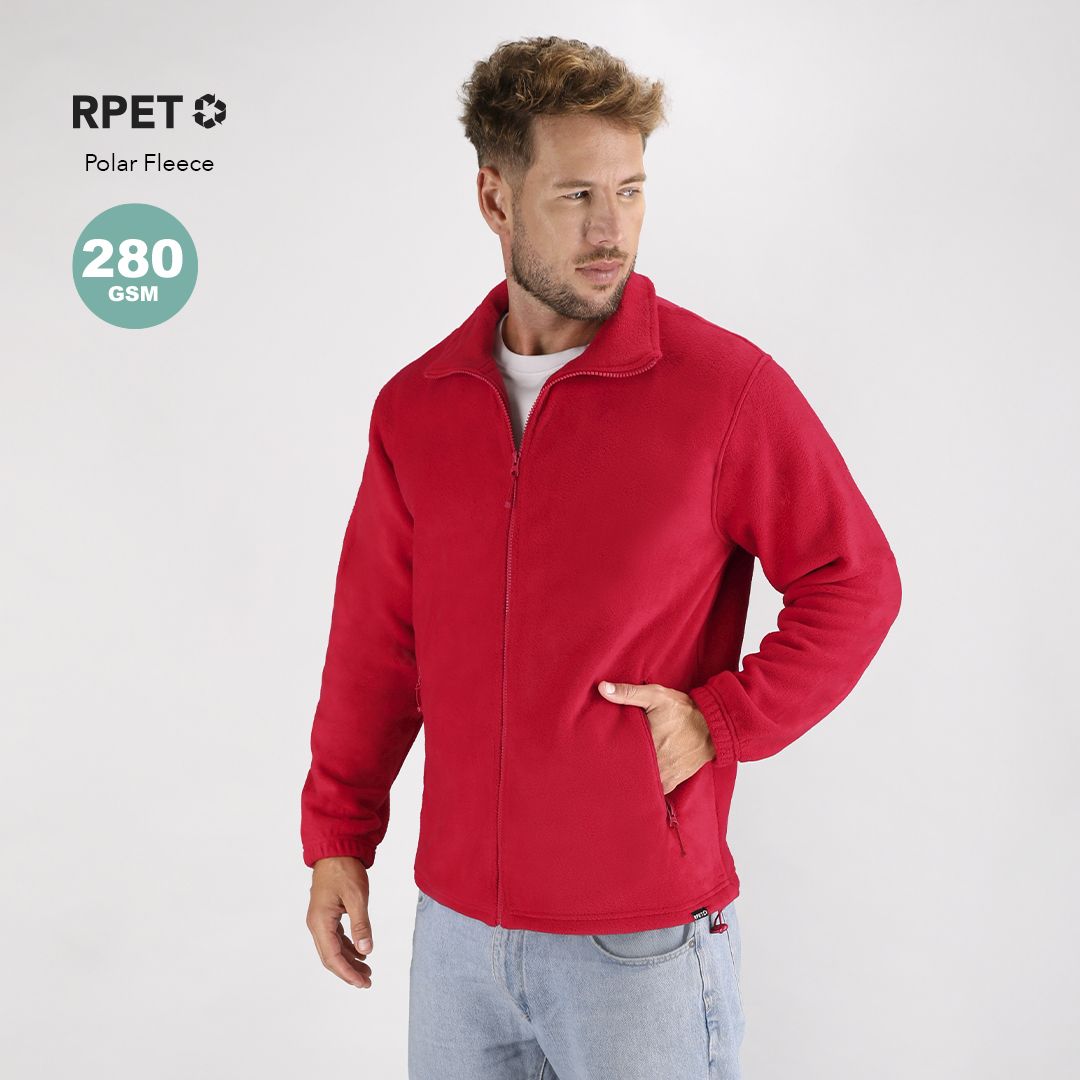 Giacca in Pile Unisex Calda e Confortevole, Antivento, Full Zip Personalizzata Perfetta come Articolo da Lavoro, Sport-DISTON