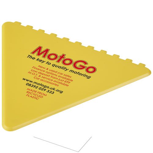 Raschia Ghiaccio Triangolare per Parabrezza in Plastica Riciclata Personalizzato-Frosty