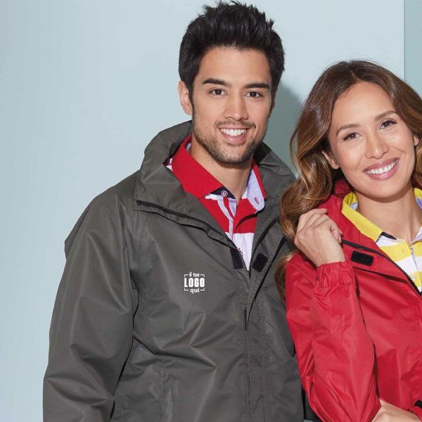 Giacca Uomo Funzionale Antivento e Traspirante con Colletto e Cappuccio Personalizzata Perfetta per il Tempo Libero