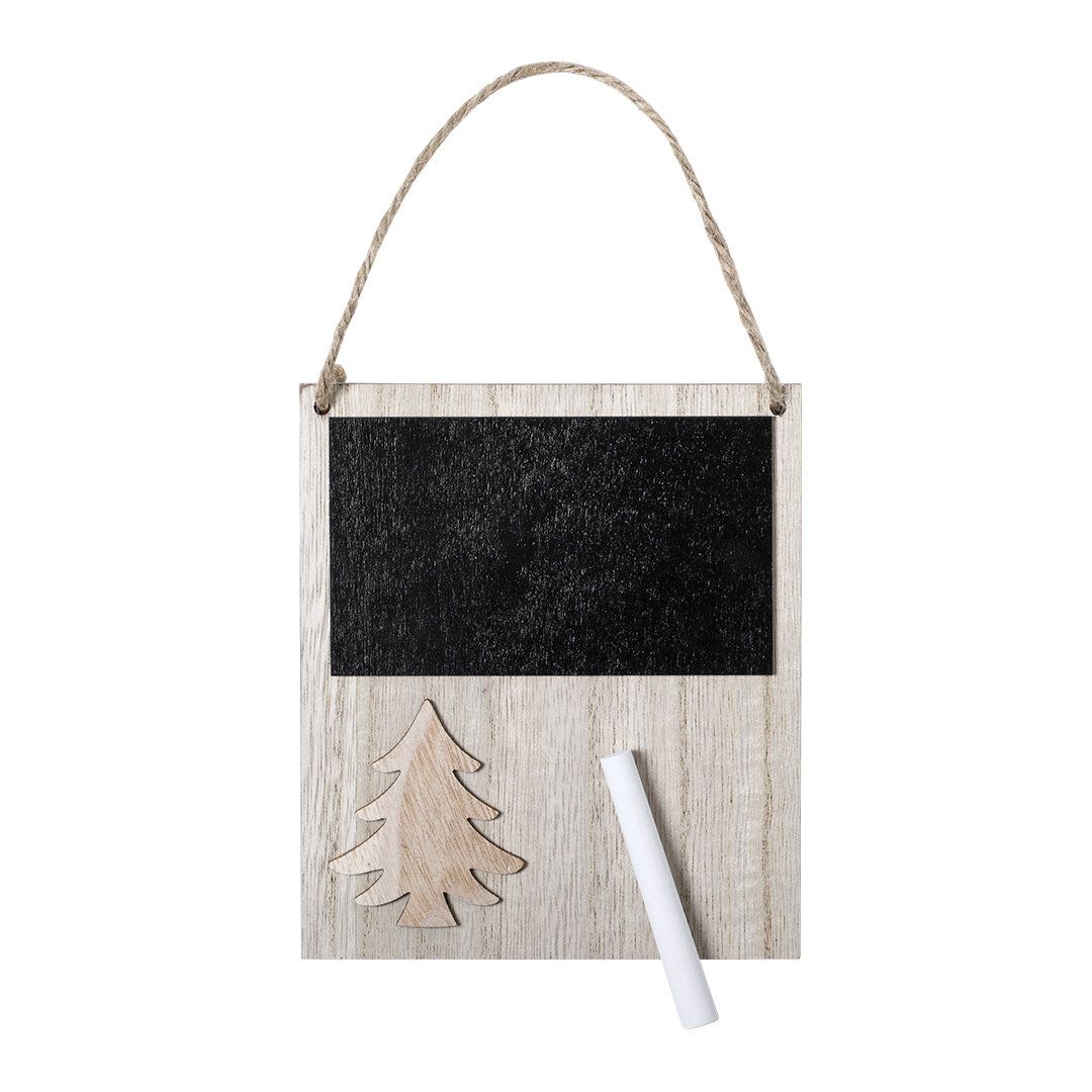 Decorazione Natalizia in Legno con Lavagna Linea Natura | Personalizzata