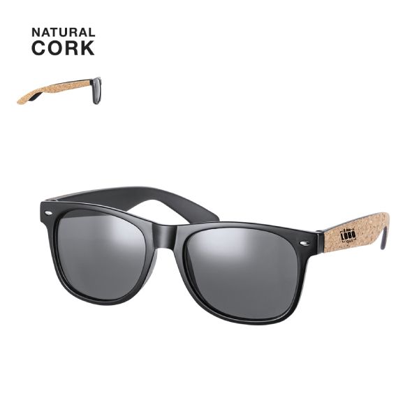 Occhiali da Sole con Aste in Sughero Naturale e Lenti Colorate Protezione UV400 Personalizzati-SCUTEL