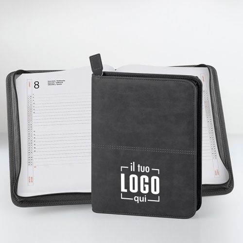 Agenda Giornaliera con Cerniera Personalizzata | 324 Pagine