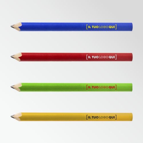 Matita in Legno da Falegname con Finitura Lucida Personalizzata