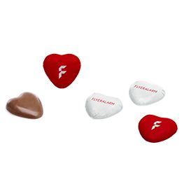 Cuori di cioccolato personalizzati