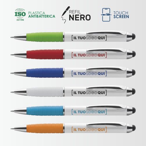 Penna Touch con Grip e Rotazione | Personalizzabile - HOLLY