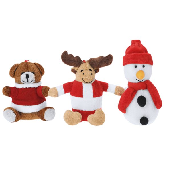 Portachiavi Peluche Natalizi – Renna, Pupazzo di Neve, Orso | Personalizzati