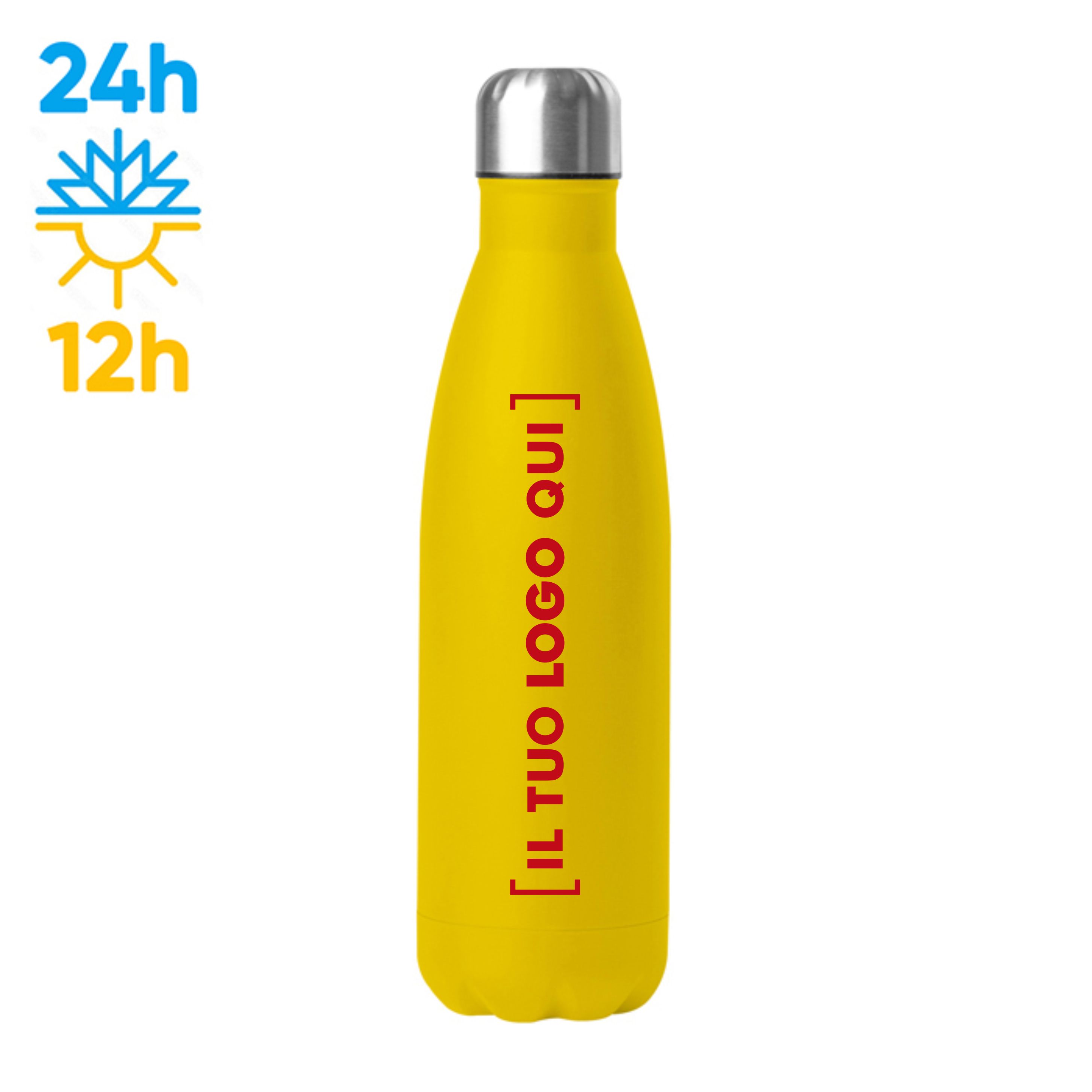 Borraccia Termica Acciaio 500ml Personalizzata Ideale per il Viaggio