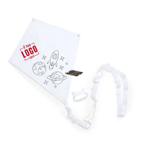 Kit Aquilone Personalizzato Ideale come Gadget per Bambini, Eventi, Mare